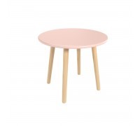 Детский стол Круглый розовый