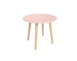 Детский стол Круглый розовый