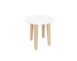 Детский табурет Круглый белый