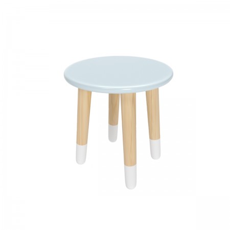 Детский табурет Круглый голубой, с носочками, Bambini Letto