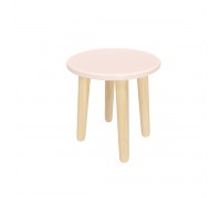 Детский табурет Круглый розовый