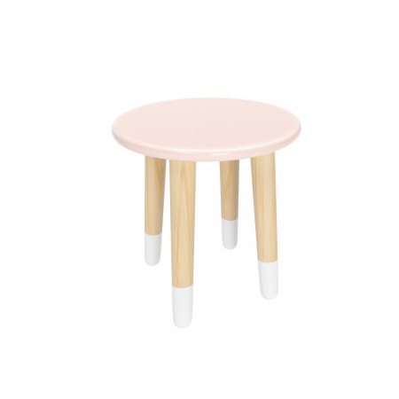 Детский табурет Круглый розовый, с носочками, Bambini Letto