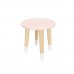 Детский табурет Круглый розовый, с носочками, Bambini Letto