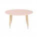 Детский стол Овальный розовый, с носочками, Bambini Letto