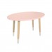 Детский стол Овальный розовый, с носочками, Bambini Letto