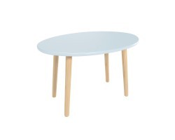 Детский стол Овальный голубой
