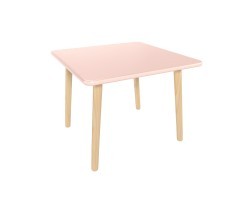 Детский стол Квадратный розовый