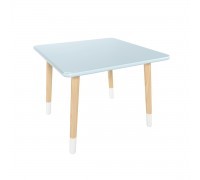 Детский стол Квадратный голубой, с носочками