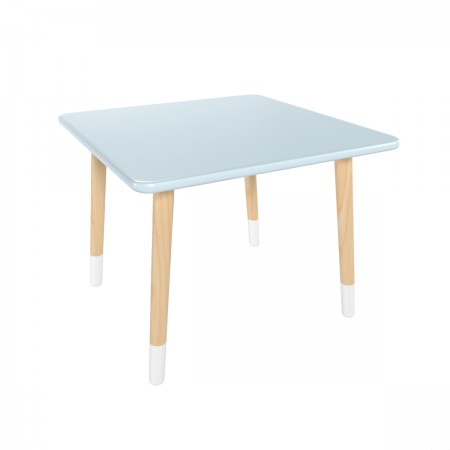 Детский стол Квадратный голубой, с носочками, Bambini Letto