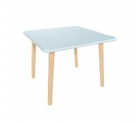 Детский стол Квадратный голубой