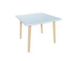 Детский стол Квадратный голубой