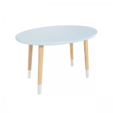 Детский стол Овальный голубой, с носочками, Bambini Letto