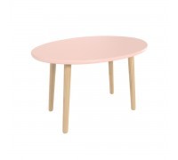 Детский стол Овальный розовый