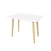 Детский стол Прямоугольный белый, Bambini Letto