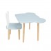 Детский комплект стол и стул Мишка голубой, Bambini Letto
