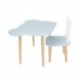 Детский комплект стол и стул Мишка голубой, Bambini Letto