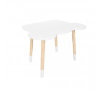 Детский стол Мишка белый, с носочками