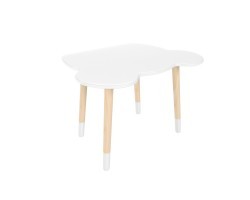 Детский стол Мишка белый, с носочками