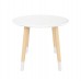 Детский стол Круглый белый, с носочками, Bambini Letto