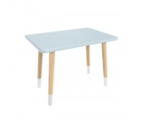 Детский стол Прямоугольный голубой, с носочками