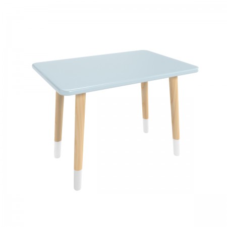 Детский стол Прямоугольный голубой, с носочками, Bambini Letto
