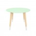 Детский стол Круглый 60 см мятная прохлада, с носочками, Bambini Letto