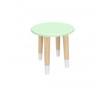 Детский табурет Круглый мятная прохлада, с носочками