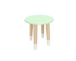 Детский табурет Круглый мятная прохлада, с носочками Детский табурет Круглый мятная прохлада, с носочками