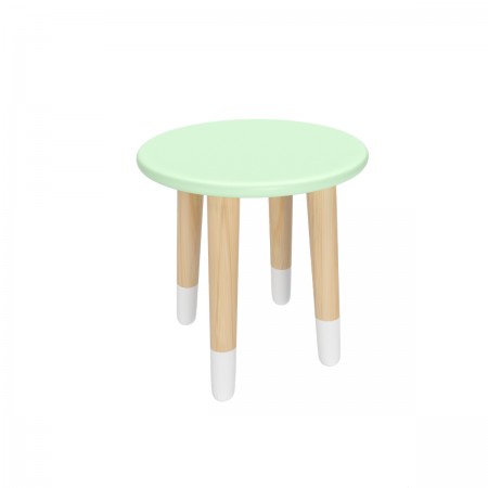 Детский табурет Круглый мятная прохлада, с носочками, Bambini Letto