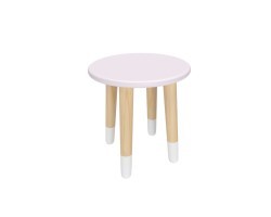 Детский табурет Круглый нежная лаванда, с носочками