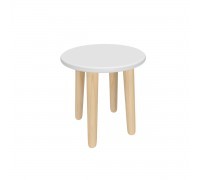 Детский табурет Круглый серый перламутр