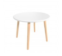 Детский стол Круглый 60 см белый