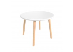 Детский стол Круглый 60 см белый