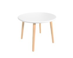 Детский стол Круглый 60 см белый