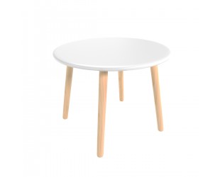 Детский стол Круглый 60 см белый