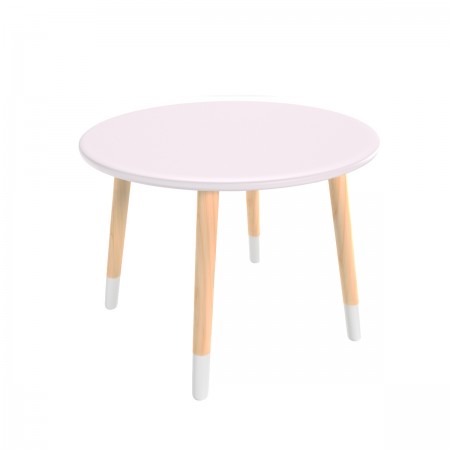 Детский стол Круглый 60 см нежная лаванда, с носочками, Bambini Letto