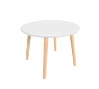 Детский стол Круглый 60 см серый перламутр