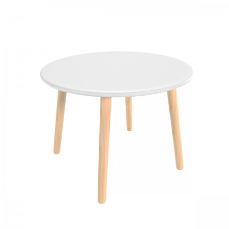 Детский стол Круглый 60 см серый перламутр, Bambini Letto