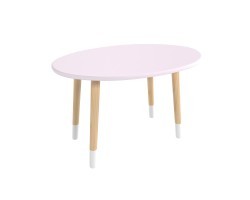 Детский стол Овальный нежная лаванда, с носочками
