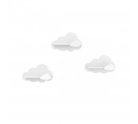 Детские полки Облако белого цвета