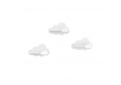 Детские полки Облако белого цвета