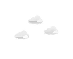 Детские полки Облако белого цвета