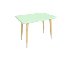 Детский стол Прямоугольный мятная прохлада, с носочками Детский стол Прямоугольный мятная прохлада, с носочками