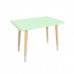 Детский стол Прямоугольный мятная прохлада, с носочками, Bambini Letto
