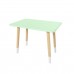 Детский стол Прямоугольный мятная прохлада, с носочками, Bambini Letto