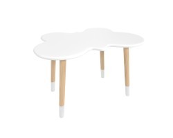 Детский стол Бабочка белый, с носочками