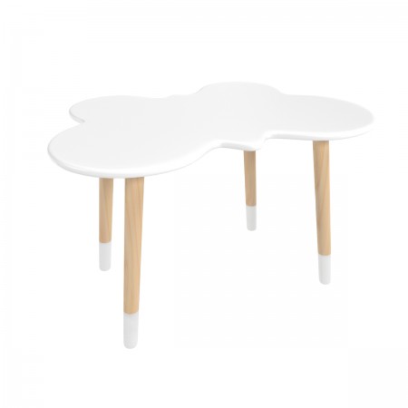 Детский стол Бабочка белый, с носочками, Bambini Letto
