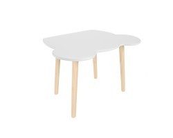 Детский стол Мишка серый перламутр