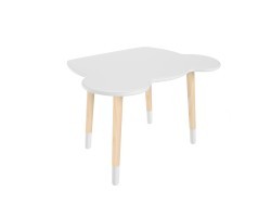 Детский стол Мишка серый перламутр, с носочками Детский стол Мишка серый перламутр, с носочками