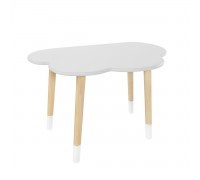 Детский стол Облако серый перламутр, с носочками